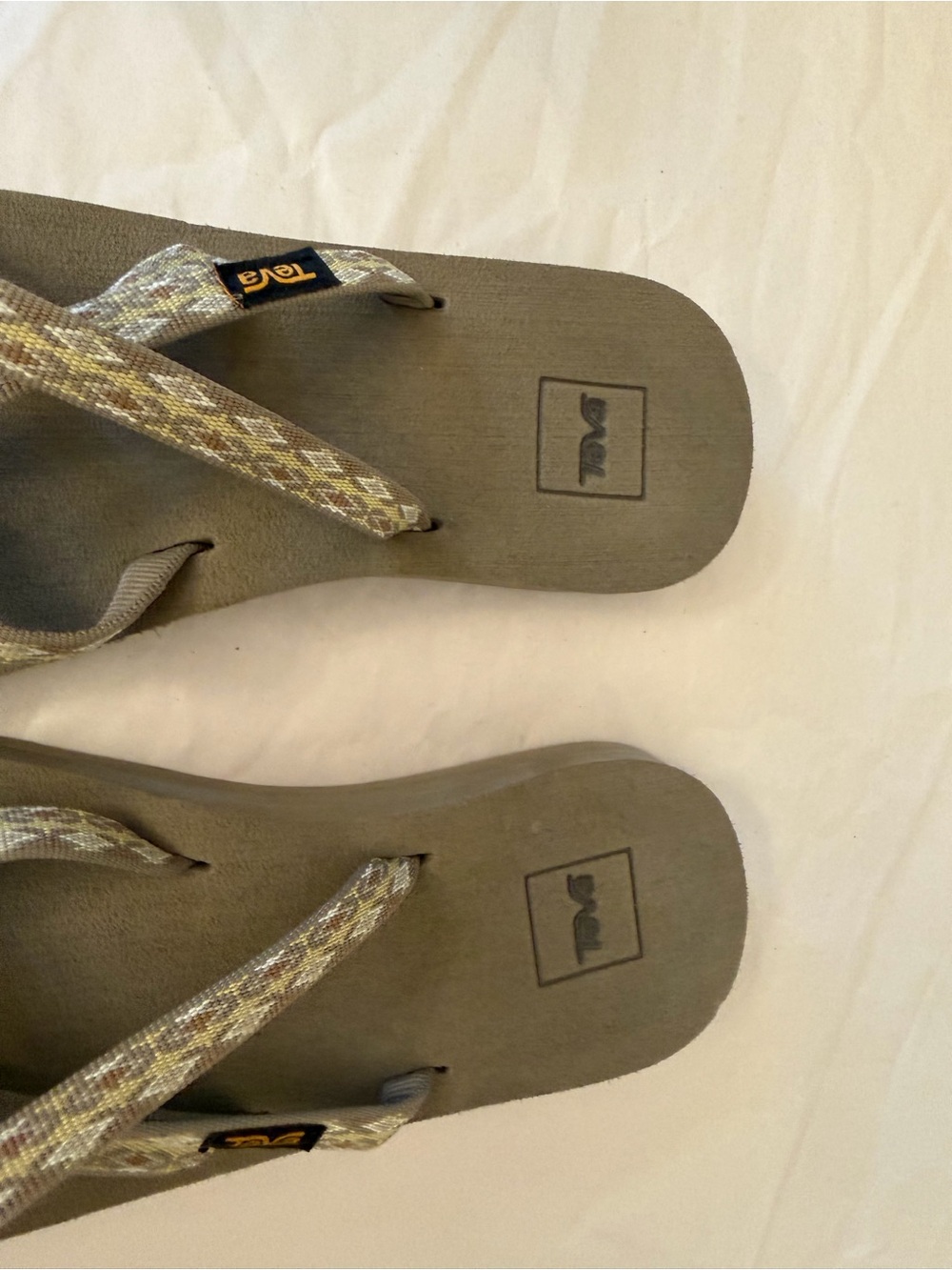 Teva OlowahuWomen’s Taupe Brown Strappy Flip Flop Sandals Sz 8 - Picture 10 of 12